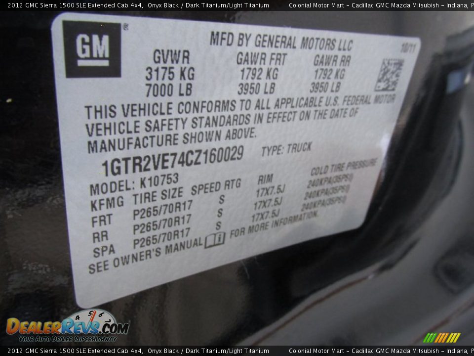 2012 GMC Sierra 1500 SLE Extended Cab 4x4 Onyx Black / Dark Titanium/Light Titanium Photo #19