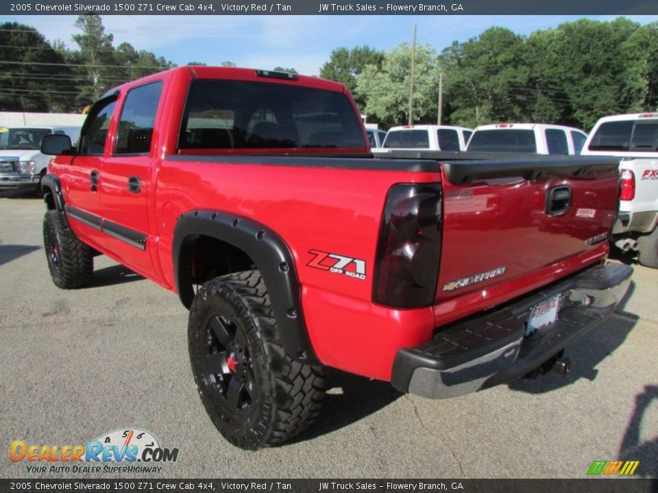 2005 Chevrolet Silverado 1500 Z71 Crew Cab 4x4 Victory Red / Tan Photo #2