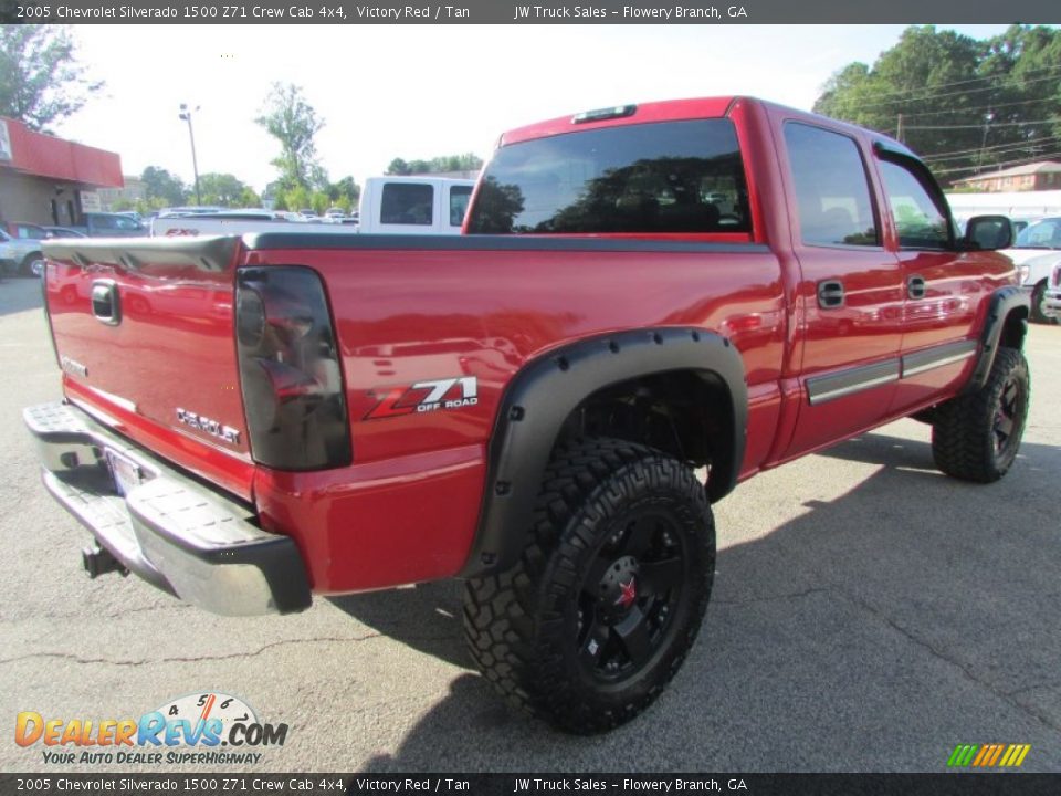 2005 Chevrolet Silverado 1500 Z71 Crew Cab 4x4 Victory Red / Tan Photo #4
