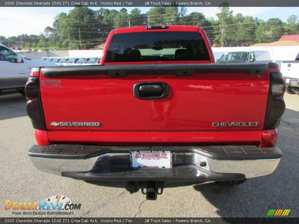 2005 Chevrolet Silverado 1500 Z71 Crew Cab 4x4 Victory Red / Tan Photo #5