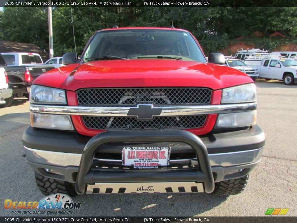 2005 Chevrolet Silverado 1500 Z71 Crew Cab 4x4 Victory Red / Tan Photo #7