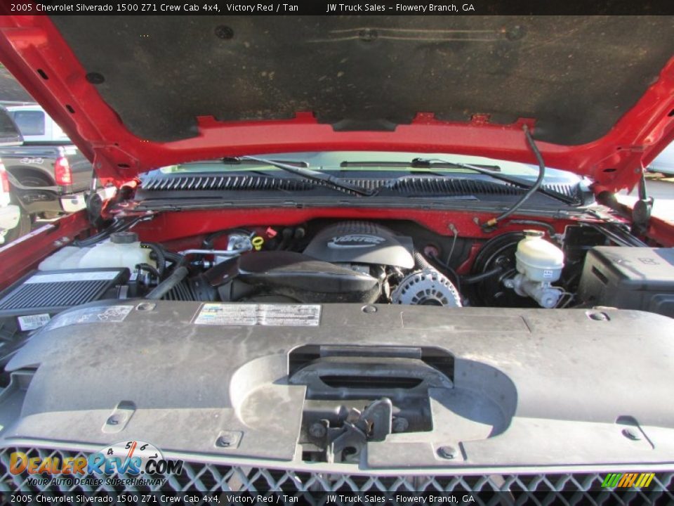2005 Chevrolet Silverado 1500 Z71 Crew Cab 4x4 Victory Red / Tan Photo #8