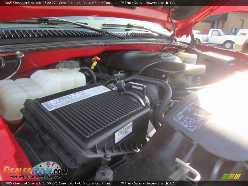 2005 Chevrolet Silverado 1500 Z71 Crew Cab 4x4 Victory Red / Tan Photo #9
