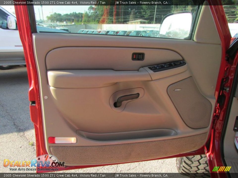 2005 Chevrolet Silverado 1500 Z71 Crew Cab 4x4 Victory Red / Tan Photo #22