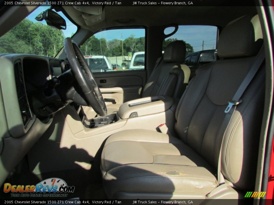 2005 Chevrolet Silverado 1500 Z71 Crew Cab 4x4 Victory Red / Tan Photo #24