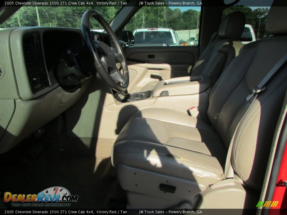 2005 Chevrolet Silverado 1500 Z71 Crew Cab 4x4 Victory Red / Tan Photo #25
