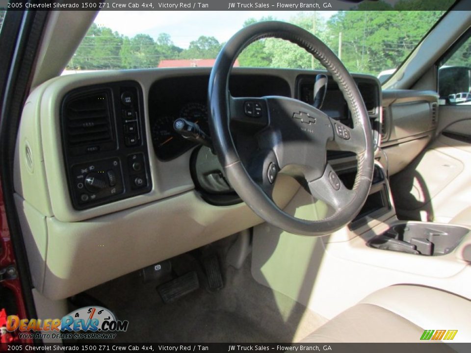 2005 Chevrolet Silverado 1500 Z71 Crew Cab 4x4 Victory Red / Tan Photo #26