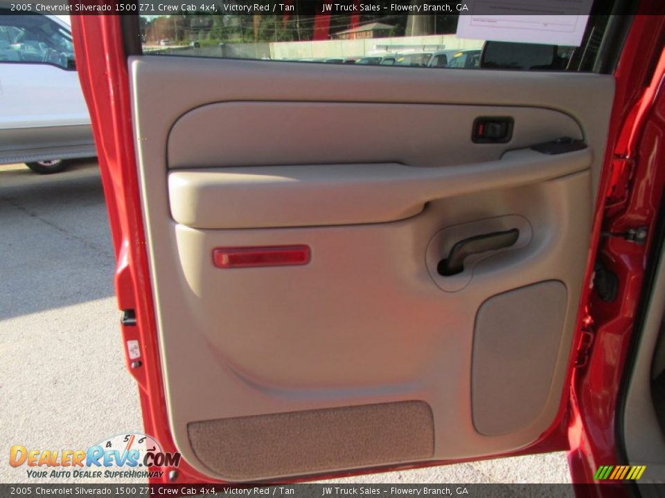 2005 Chevrolet Silverado 1500 Z71 Crew Cab 4x4 Victory Red / Tan Photo #27