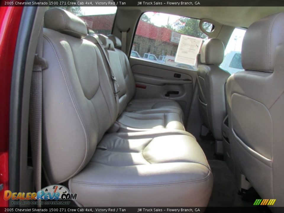 2005 Chevrolet Silverado 1500 Z71 Crew Cab 4x4 Victory Red / Tan Photo #34