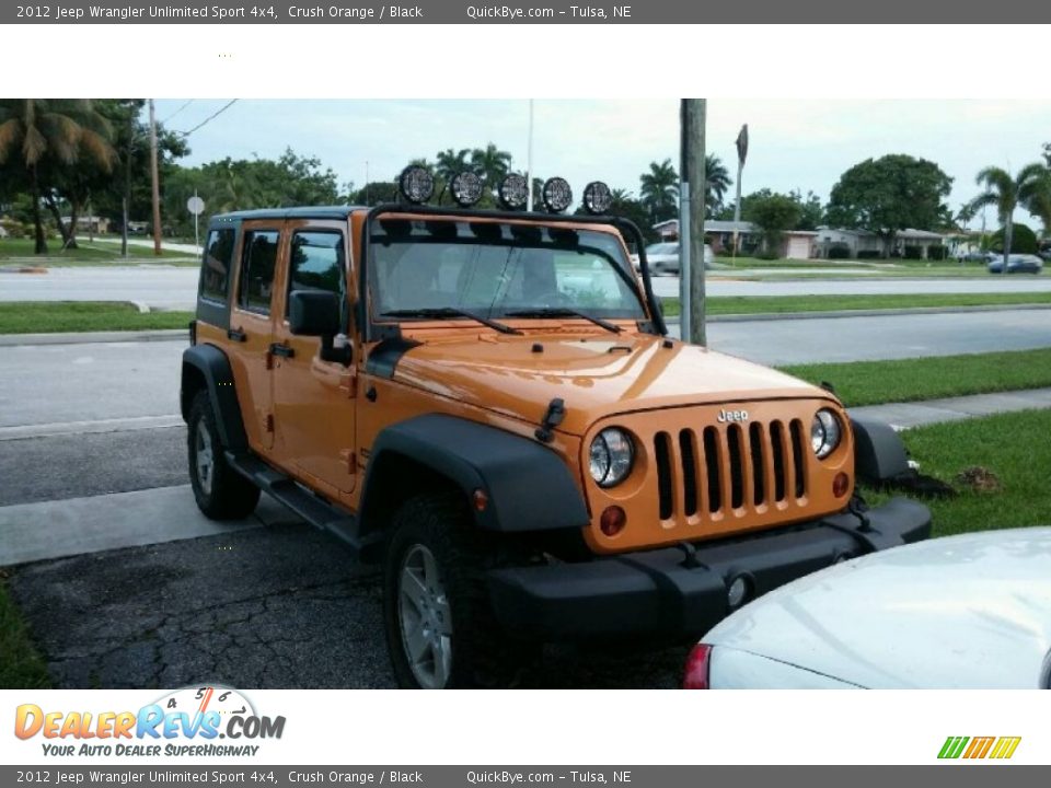 2012 Jeep Wrangler Unlimited Sport 4x4 Crush Orange / Black Photo #3