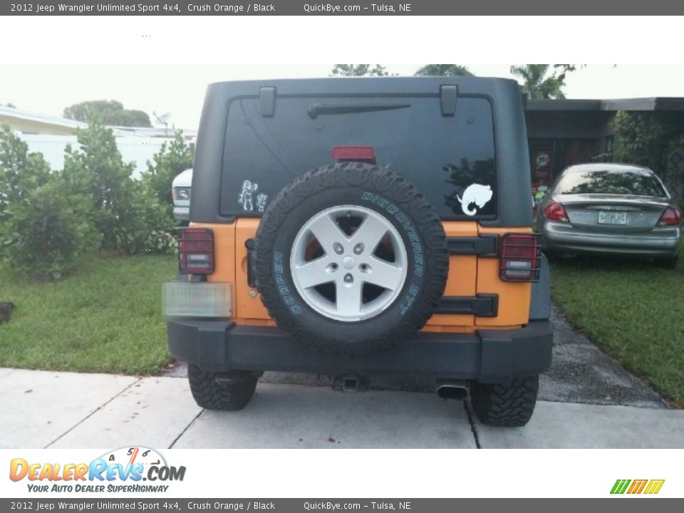 2012 Jeep Wrangler Unlimited Sport 4x4 Crush Orange / Black Photo #7