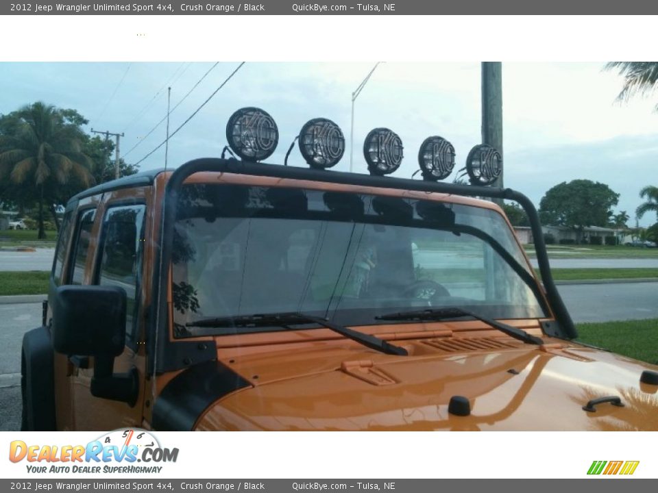 2012 Jeep Wrangler Unlimited Sport 4x4 Crush Orange / Black Photo #20