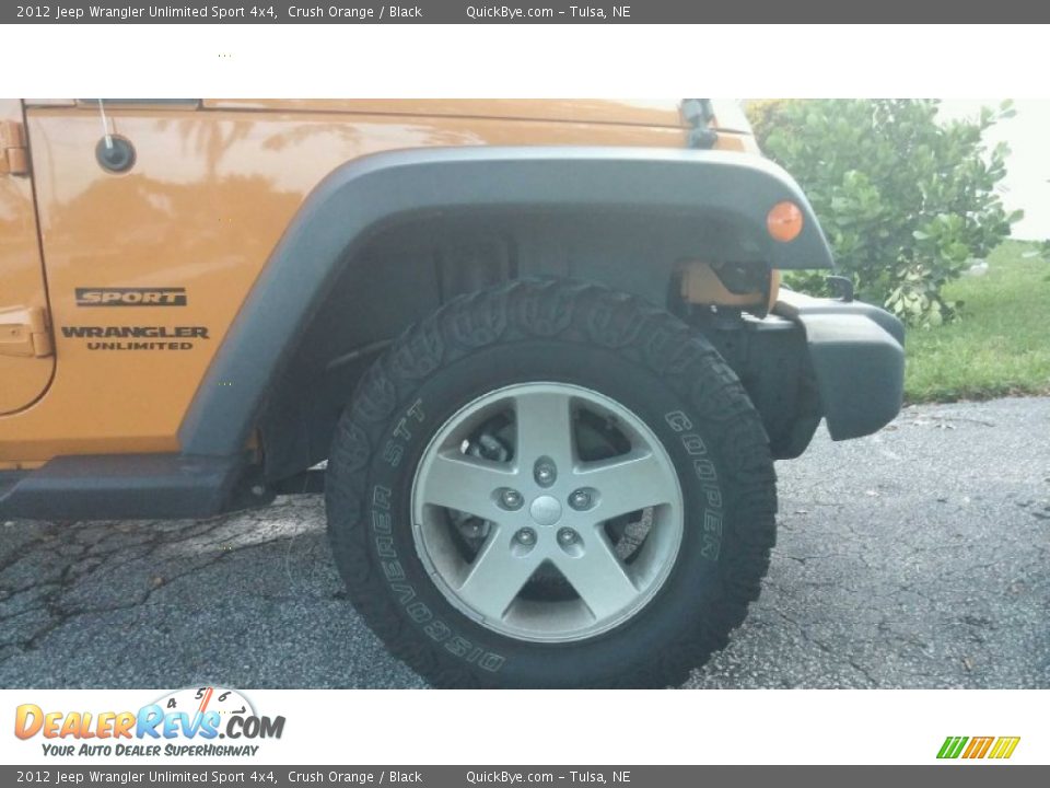 2012 Jeep Wrangler Unlimited Sport 4x4 Crush Orange / Black Photo #21