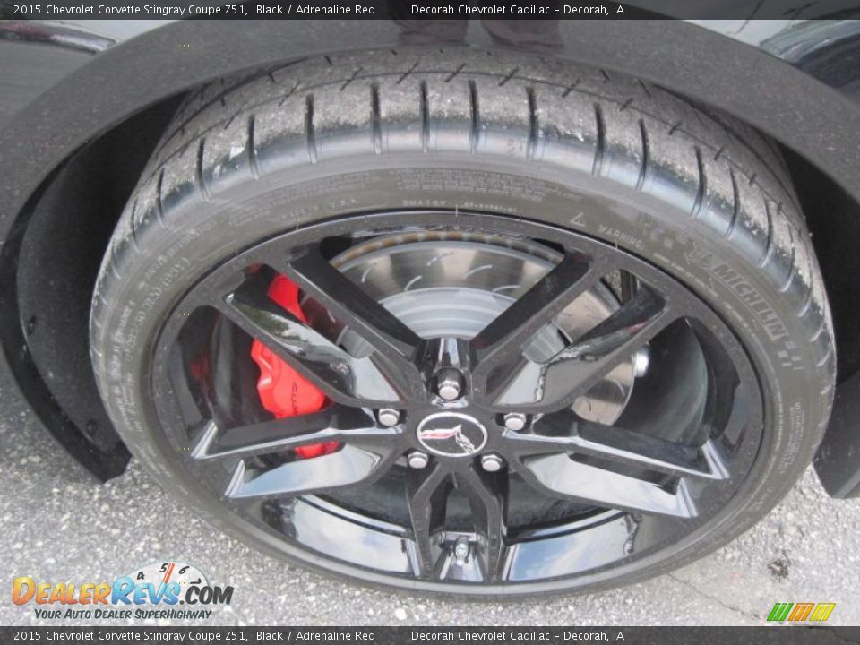 2015 Chevrolet Corvette Stingray Coupe Z51 Black / Adrenaline Red Photo #7