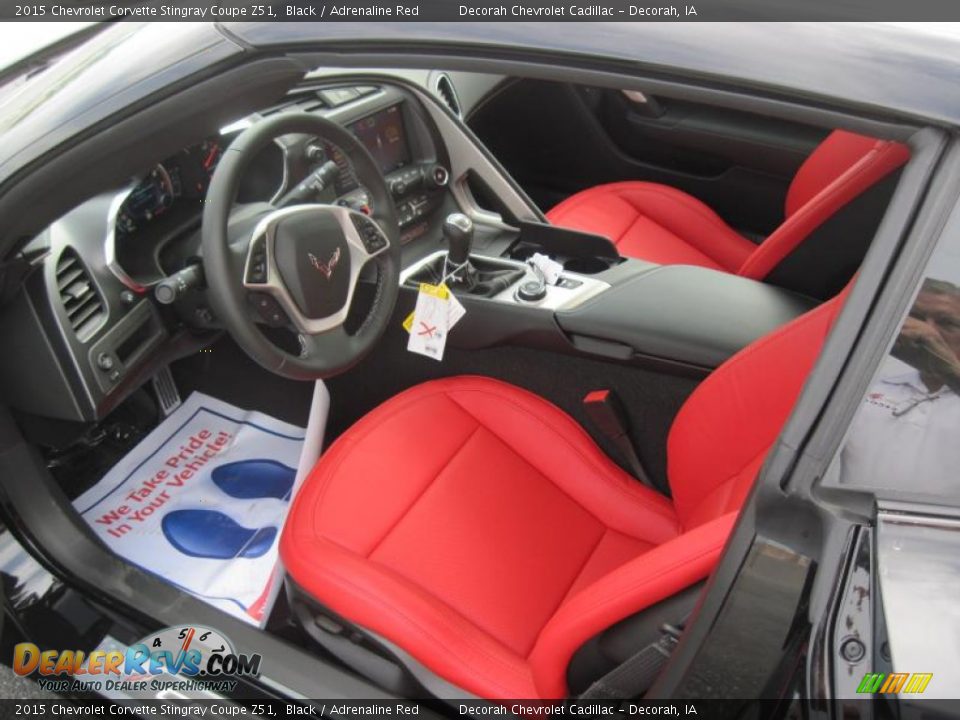 Adrenaline Red Interior - 2015 Chevrolet Corvette Stingray Coupe Z51 Photo #9