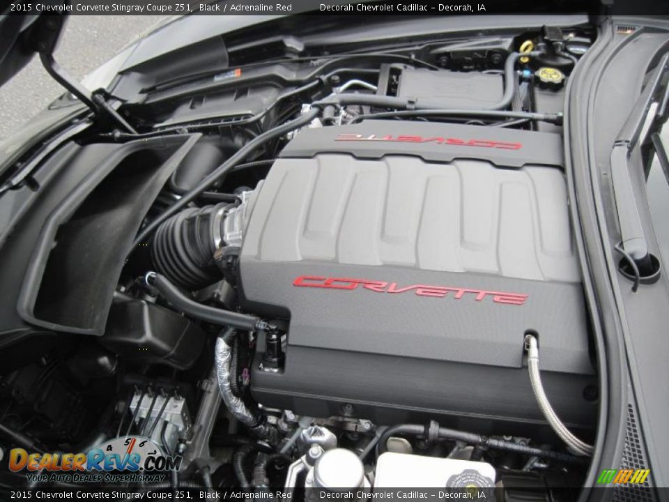 2015 Chevrolet Corvette Stingray Coupe Z51 Black / Adrenaline Red Photo #18