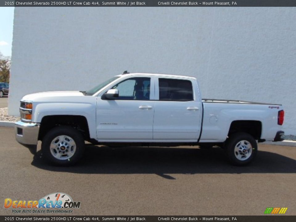 2015 Chevrolet Silverado 2500HD LT Crew Cab 4x4 Summit White / Jet Black Photo #2
