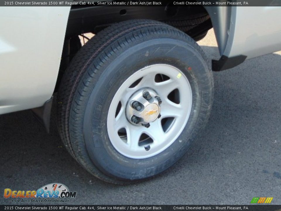 2015 Chevrolet Silverado 1500 WT Regular Cab 4x4 Silver Ice Metallic / Dark Ash/Jet Black Photo #3