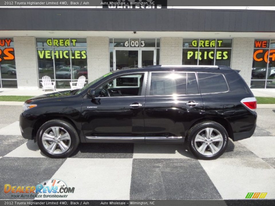 2012 Toyota Highlander Limited 4WD Black / Ash Photo #1