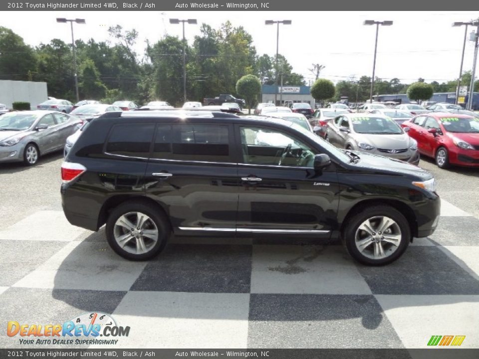 2012 Toyota Highlander Limited 4WD Black / Ash Photo #3