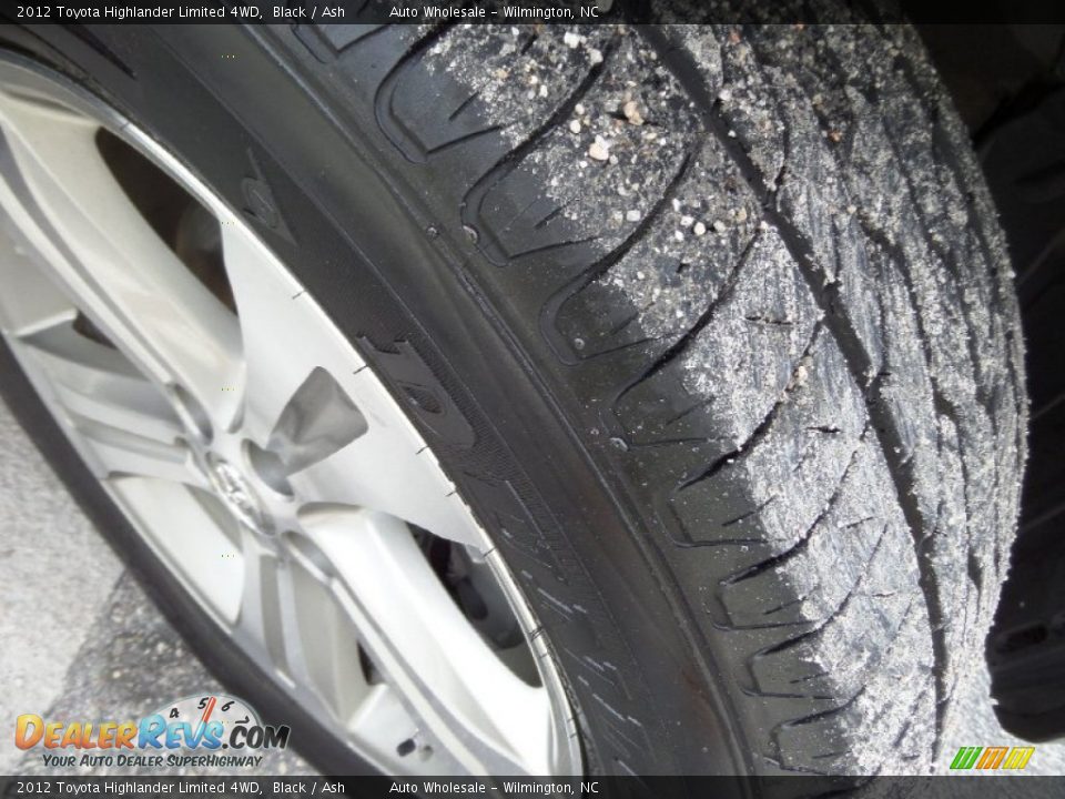 2012 Toyota Highlander Limited 4WD Black / Ash Photo #7