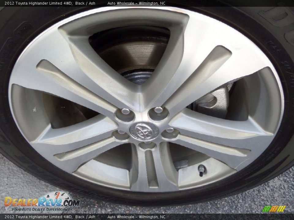 2012 Toyota Highlander Limited 4WD Black / Ash Photo #8