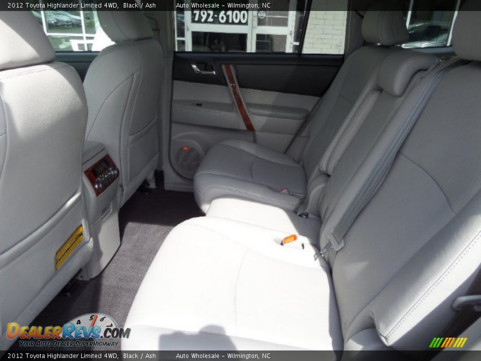 2012 Toyota Highlander Limited 4WD Black / Ash Photo #12