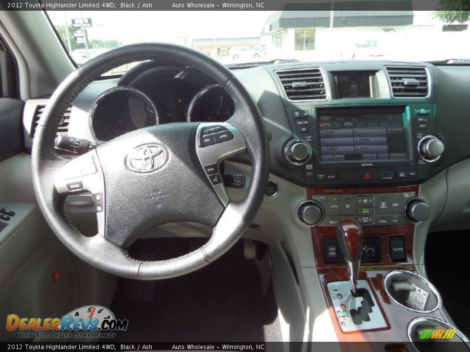 2012 Toyota Highlander Limited 4WD Black / Ash Photo #15