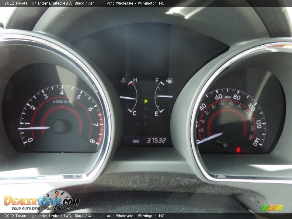 2012 Toyota Highlander Limited 4WD Black / Ash Photo #16