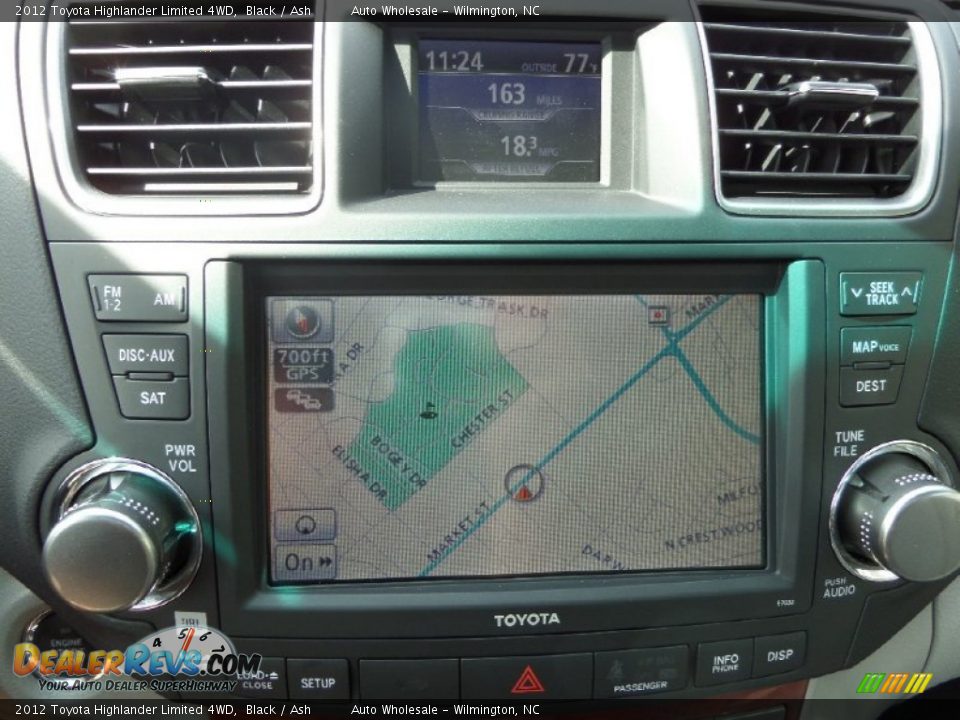 2012 Toyota Highlander Limited 4WD Black / Ash Photo #17