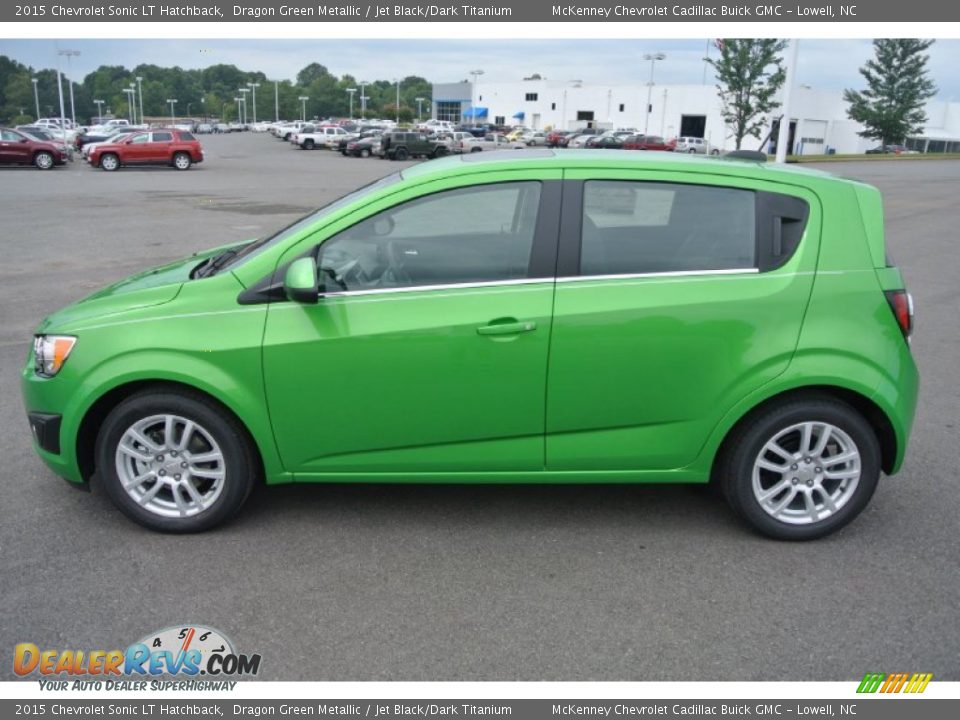 Dragon Green Metallic 2015 Chevrolet Sonic LT Hatchback Photo #3