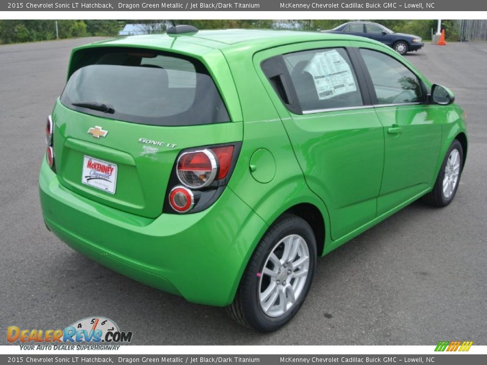2015 Chevrolet Sonic LT Hatchback Dragon Green Metallic / Jet Black/Dark Titanium Photo #5