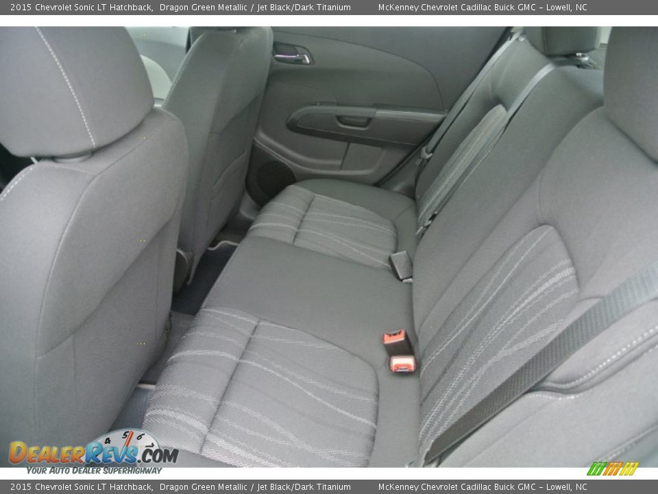 2015 Chevrolet Sonic LT Hatchback Dragon Green Metallic / Jet Black/Dark Titanium Photo #16