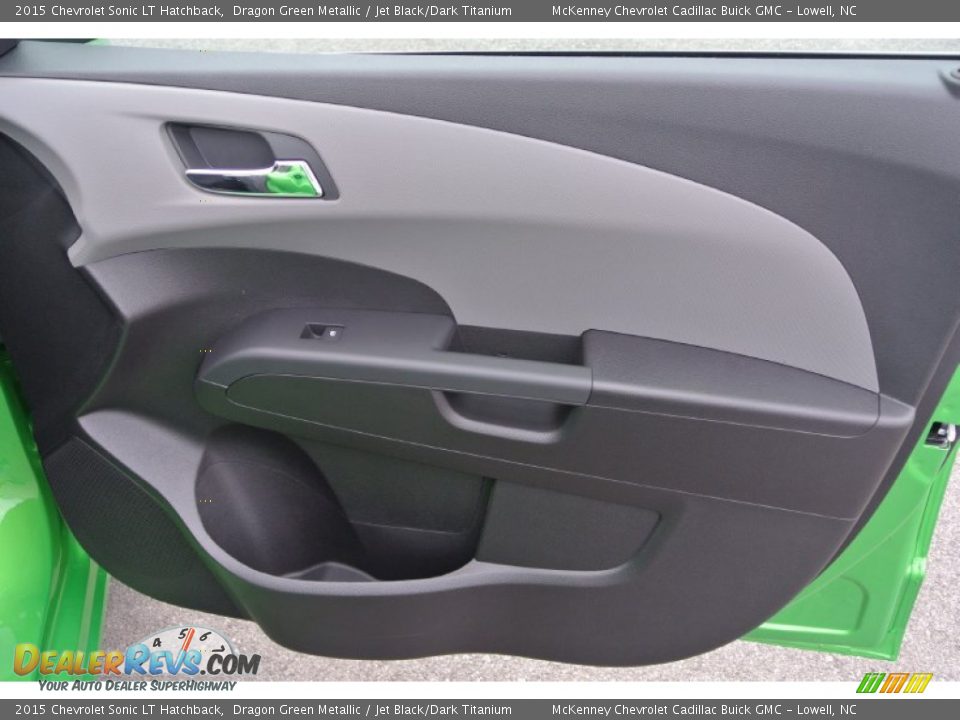 2015 Chevrolet Sonic LT Hatchback Dragon Green Metallic / Jet Black/Dark Titanium Photo #19