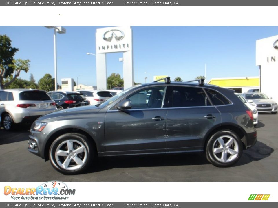 2012 Audi Q5 3.2 FSI quattro Daytona Gray Pearl Effect / Black Photo #2
