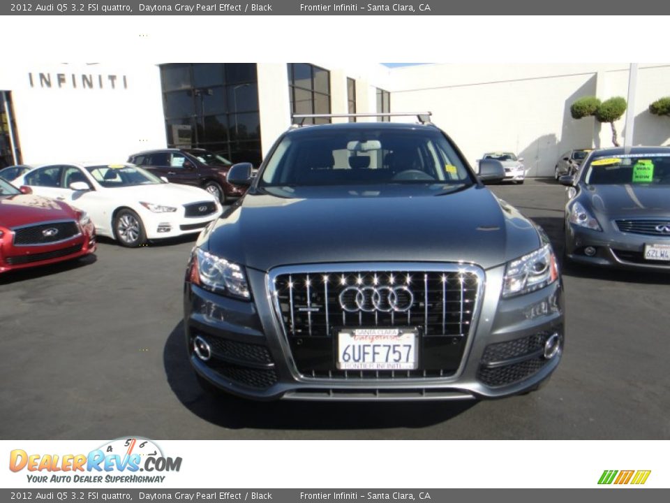 2012 Audi Q5 3.2 FSI quattro Daytona Gray Pearl Effect / Black Photo #3