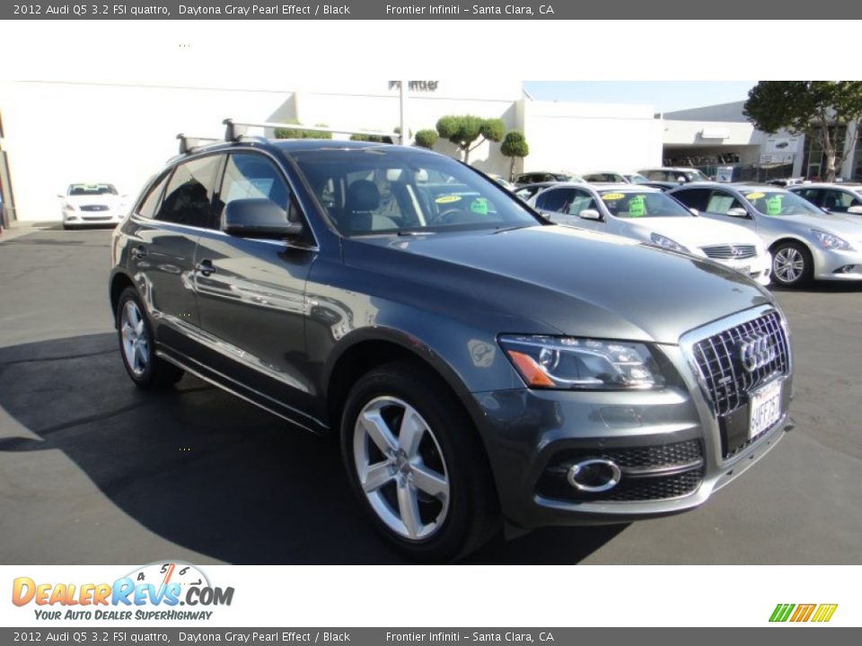 2012 Audi Q5 3.2 FSI quattro Daytona Gray Pearl Effect / Black Photo #4