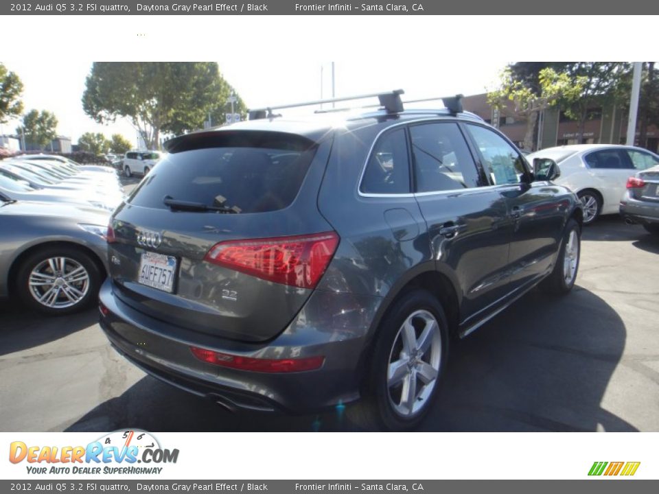 2012 Audi Q5 3.2 FSI quattro Daytona Gray Pearl Effect / Black Photo #5