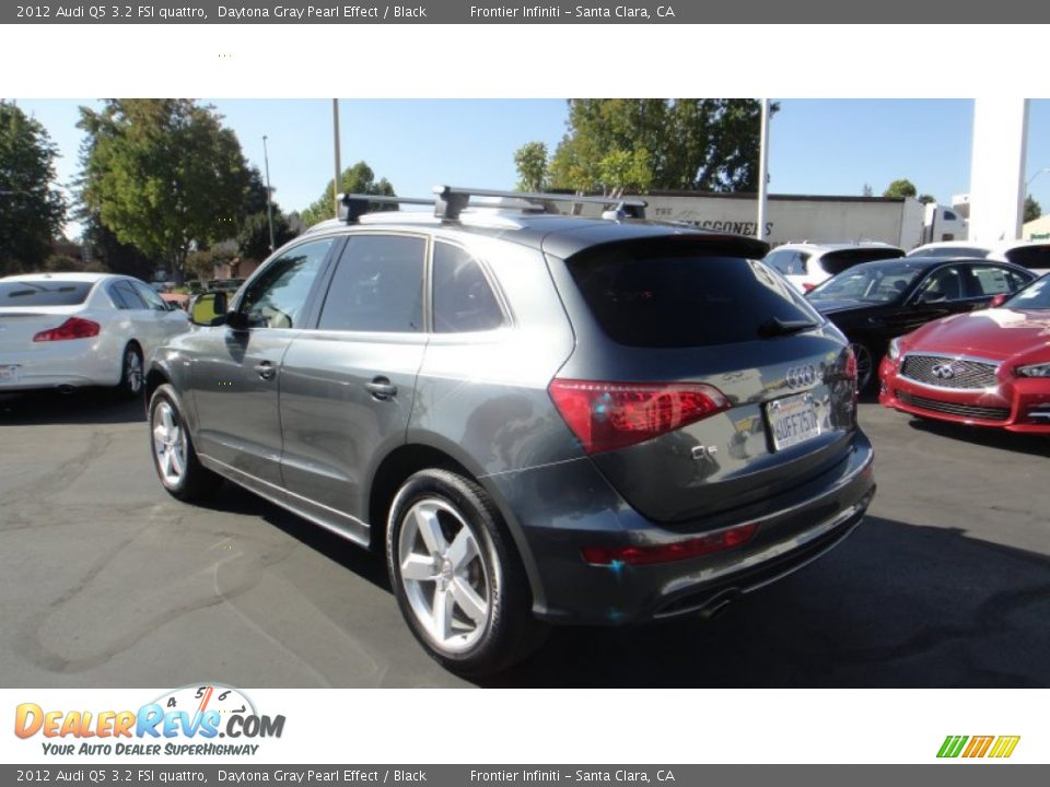 2012 Audi Q5 3.2 FSI quattro Daytona Gray Pearl Effect / Black Photo #6