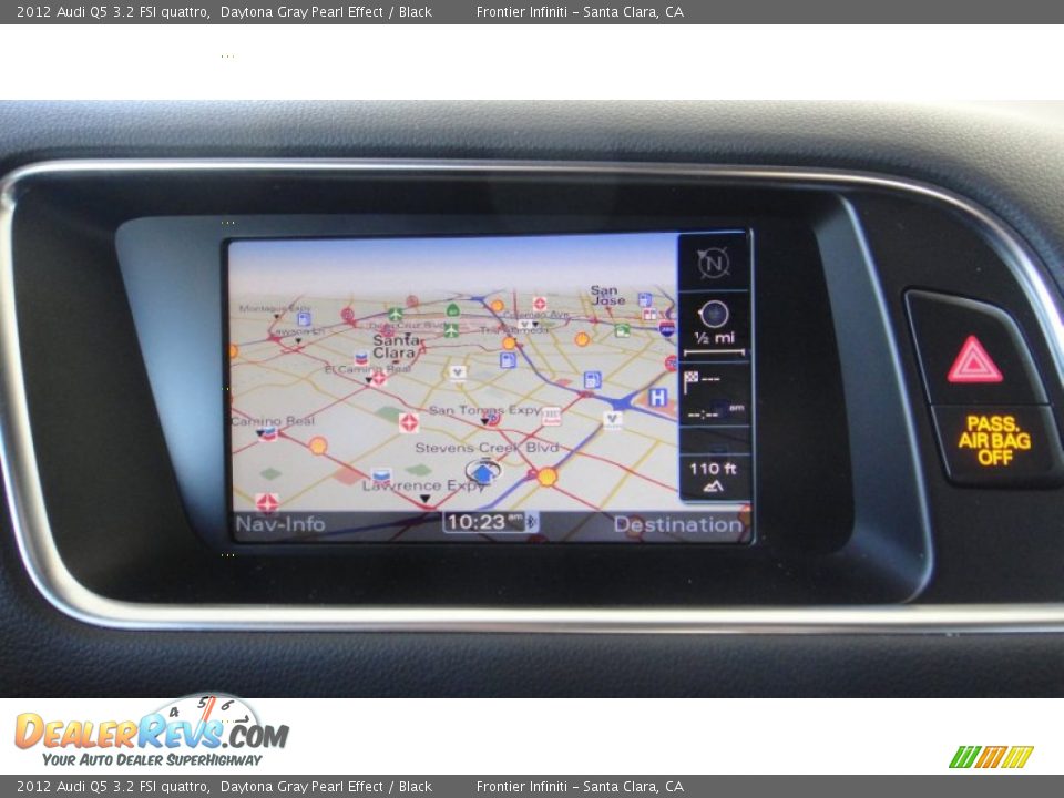 2012 Audi Q5 3.2 FSI quattro Daytona Gray Pearl Effect / Black Photo #10