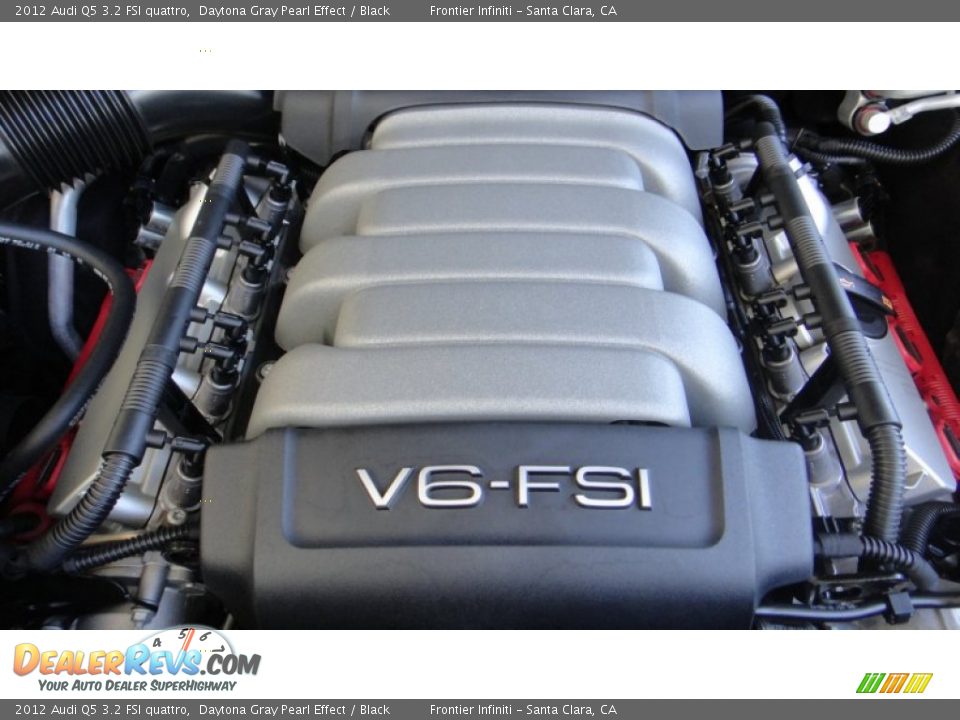 2012 Audi Q5 3.2 FSI quattro Daytona Gray Pearl Effect / Black Photo #23