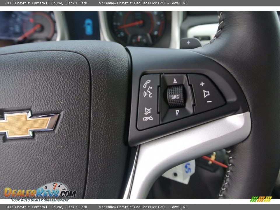 2015 Chevrolet Camaro LT Coupe Black / Black Photo #12