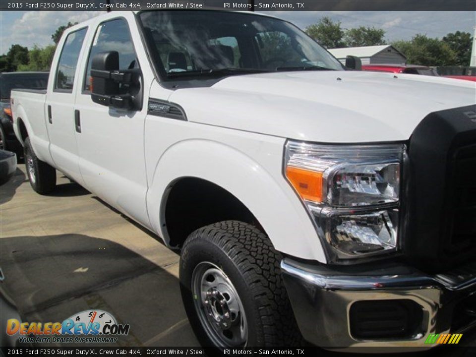 2015 Ford F250 Super Duty XL Crew Cab 4x4 Oxford White / Steel Photo #1