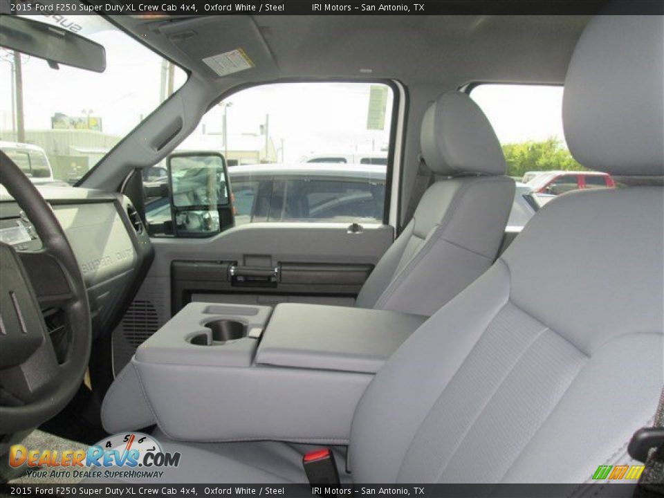 2015 Ford F250 Super Duty XL Crew Cab 4x4 Oxford White / Steel Photo #9