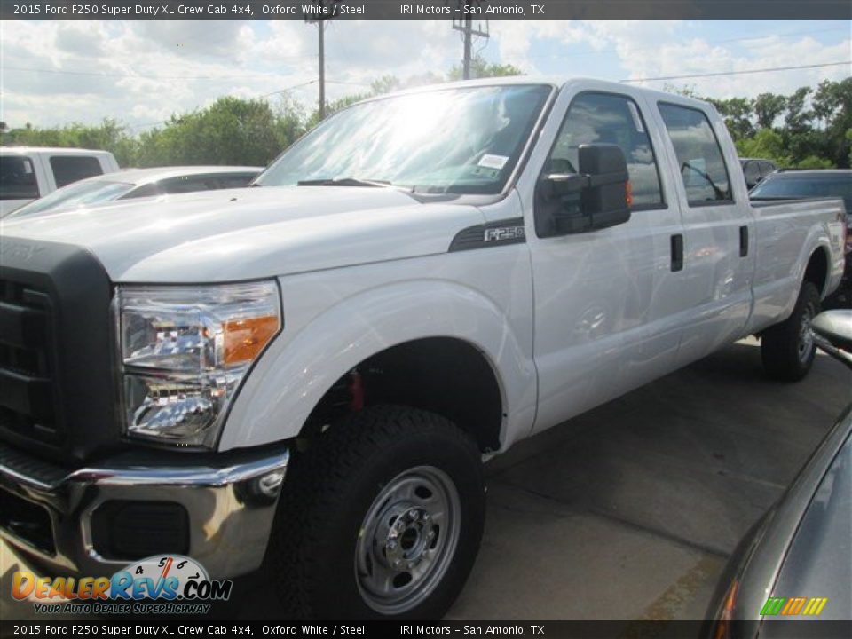 2015 Ford F250 Super Duty XL Crew Cab 4x4 Oxford White / Steel Photo #21