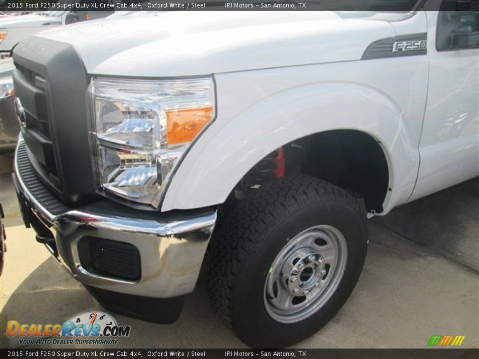 2015 Ford F250 Super Duty XL Crew Cab 4x4 Oxford White / Steel Photo #22