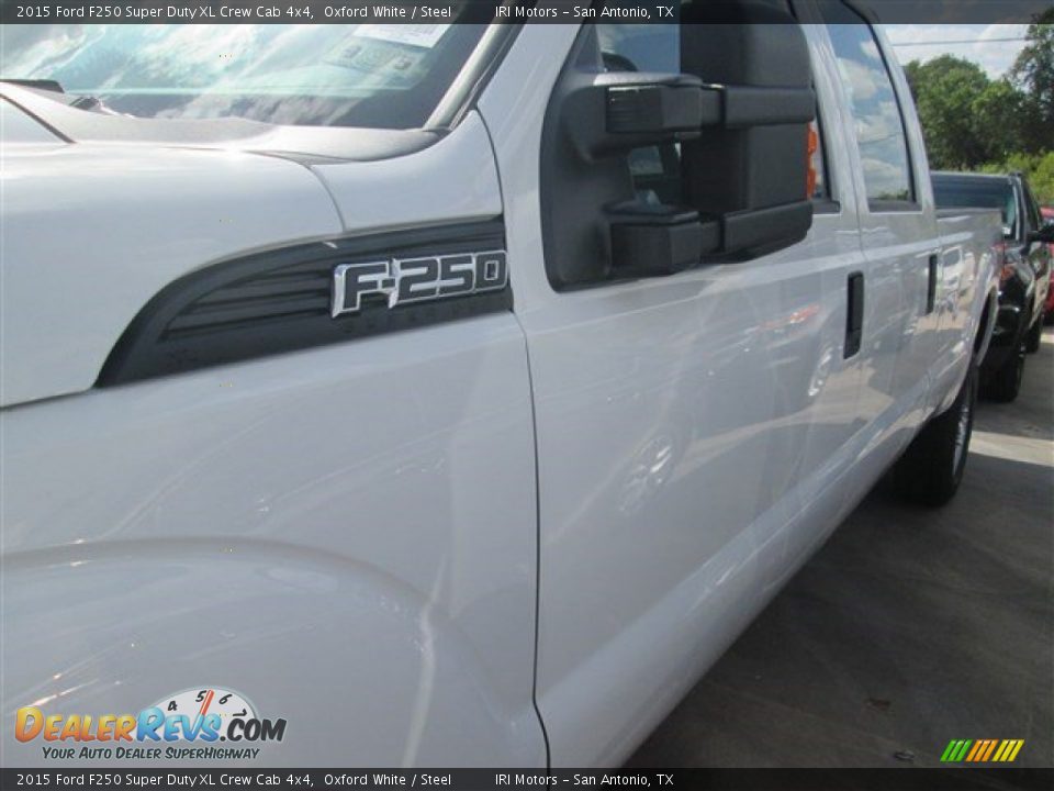 2015 Ford F250 Super Duty XL Crew Cab 4x4 Oxford White / Steel Photo #24