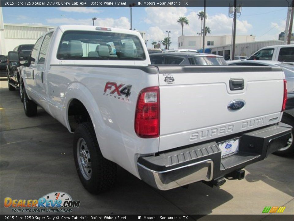 2015 Ford F250 Super Duty XL Crew Cab 4x4 Oxford White / Steel Photo #27