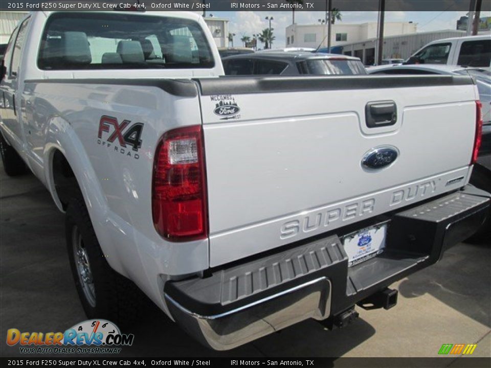 2015 Ford F250 Super Duty XL Crew Cab 4x4 Oxford White / Steel Photo #28