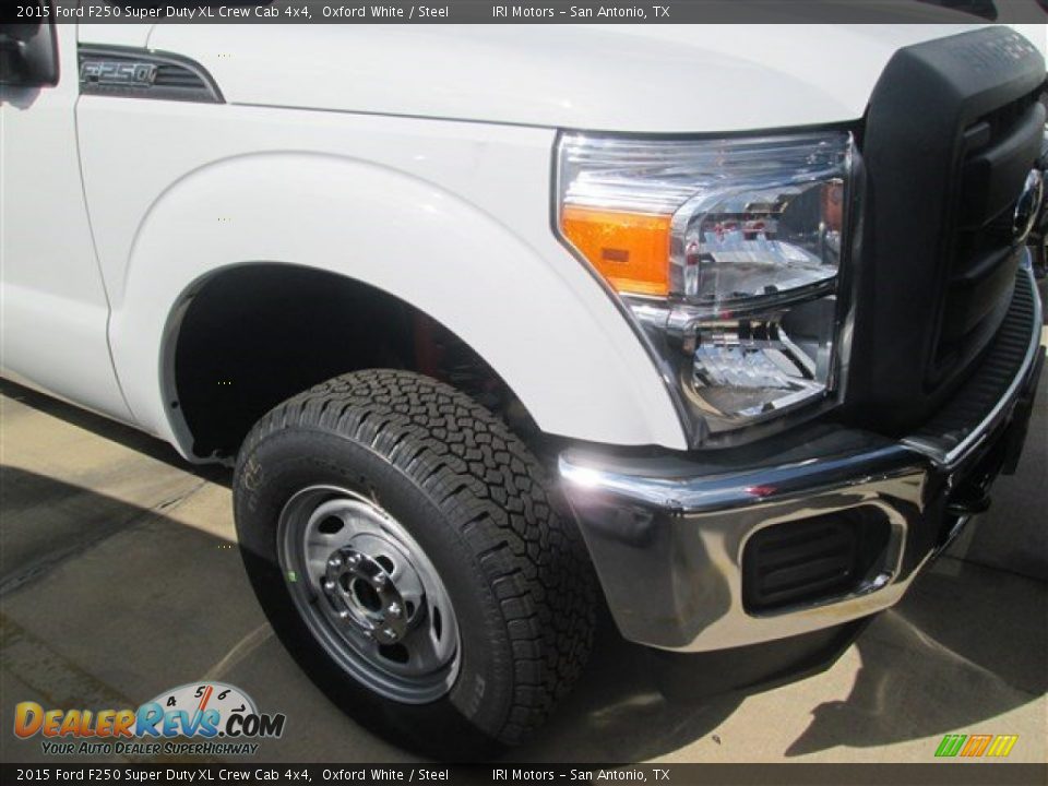 2015 Ford F250 Super Duty XL Crew Cab 4x4 Oxford White / Steel Photo #35